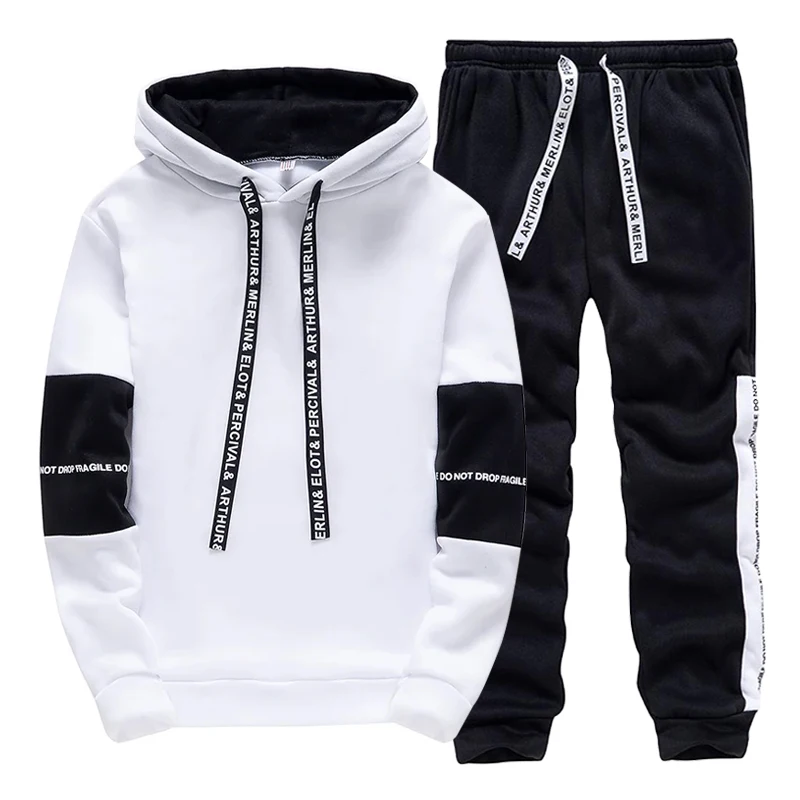 Winter Clothing Equipment - Erkekler İçin Günlük Kapüşonlu Eşofman Takımı