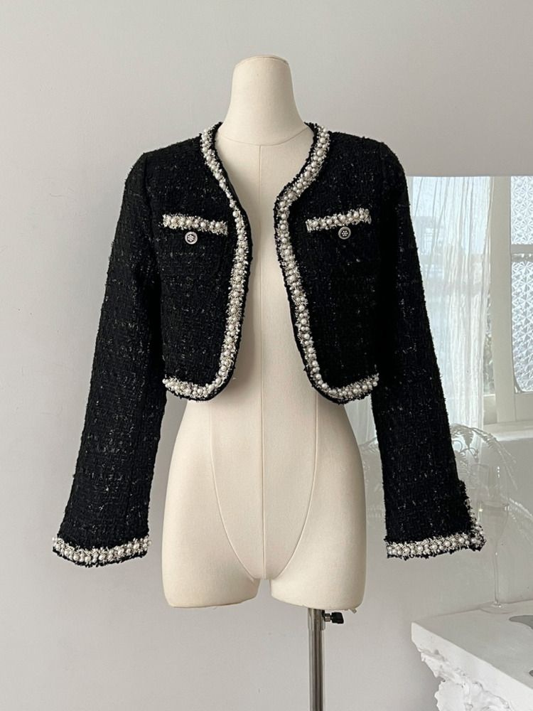Wool Blend Coat - Kadın Kısa Ceket Mont + Elbise