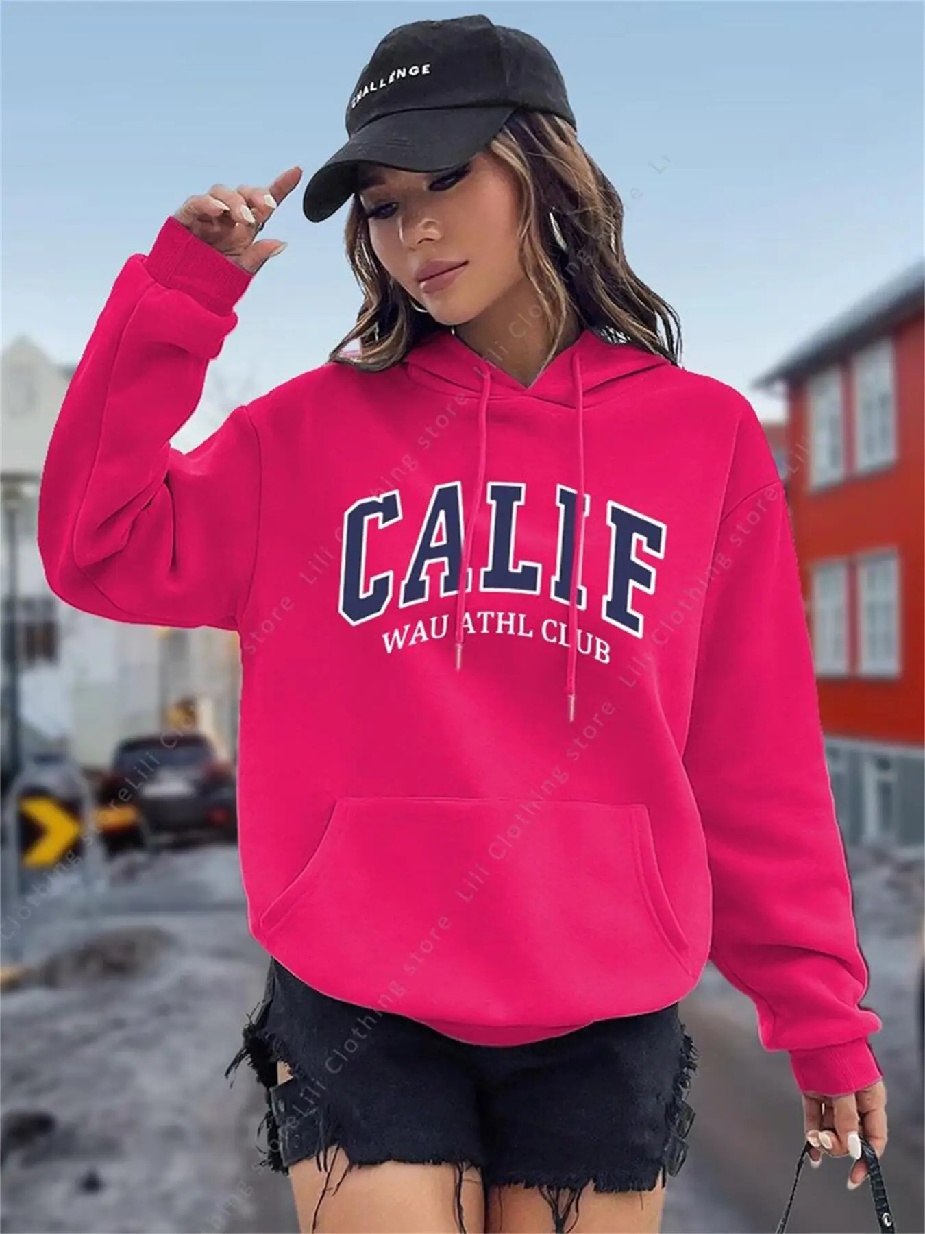 Winter Clothing Drawing - Kadın Kapüşonlular Y2K Kozy Polar CALIF