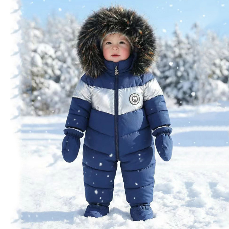 Winter Clothing For Babies - Kış Yenidoğan Bebek Romper Eldiven Ile