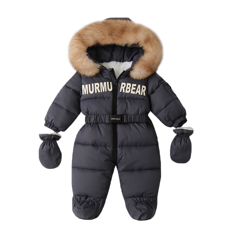 Winter Clothing For Babies - Kış yenidoğan bebek tulum kalınlaştırmak bebek