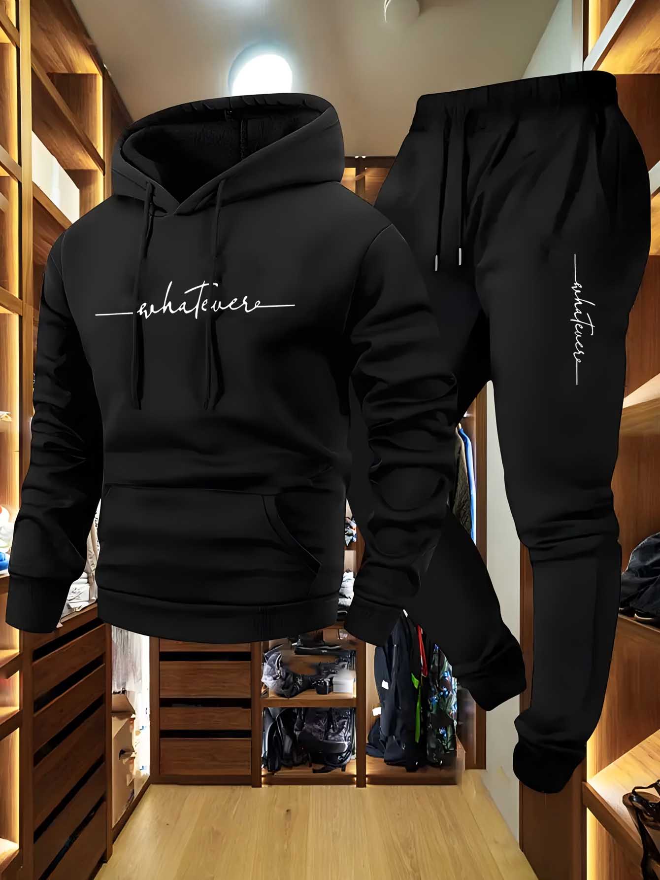 Winter Clothing Trends - Erkekler için 2 Parça Polar Eşofman