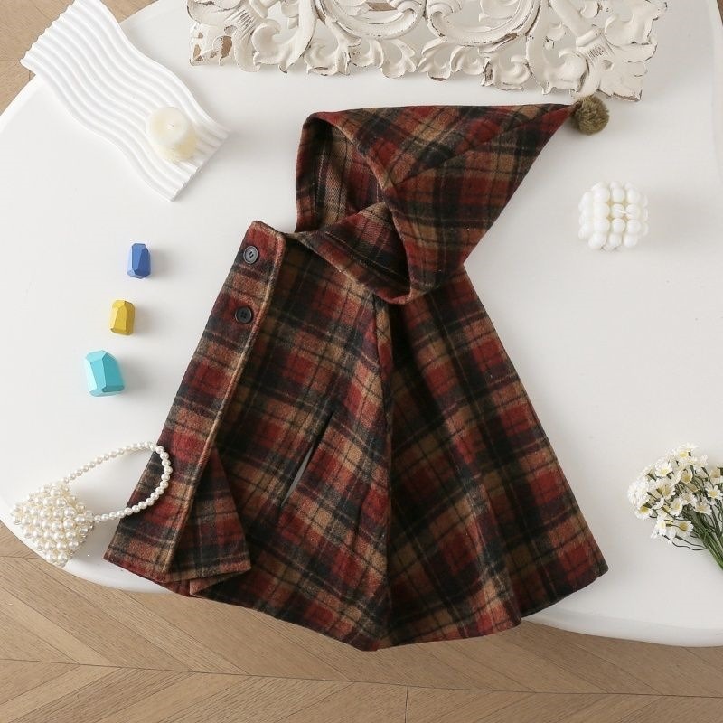 Kız Çocuk Ekose Pelerin Seviml - Winter Clothing For Babies incelemesi ve fiyatı
