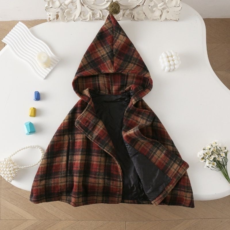Kız Çocuk Ekose Pelerin Seviml - Winter Clothing For Babies incelemesi ve fiyatı