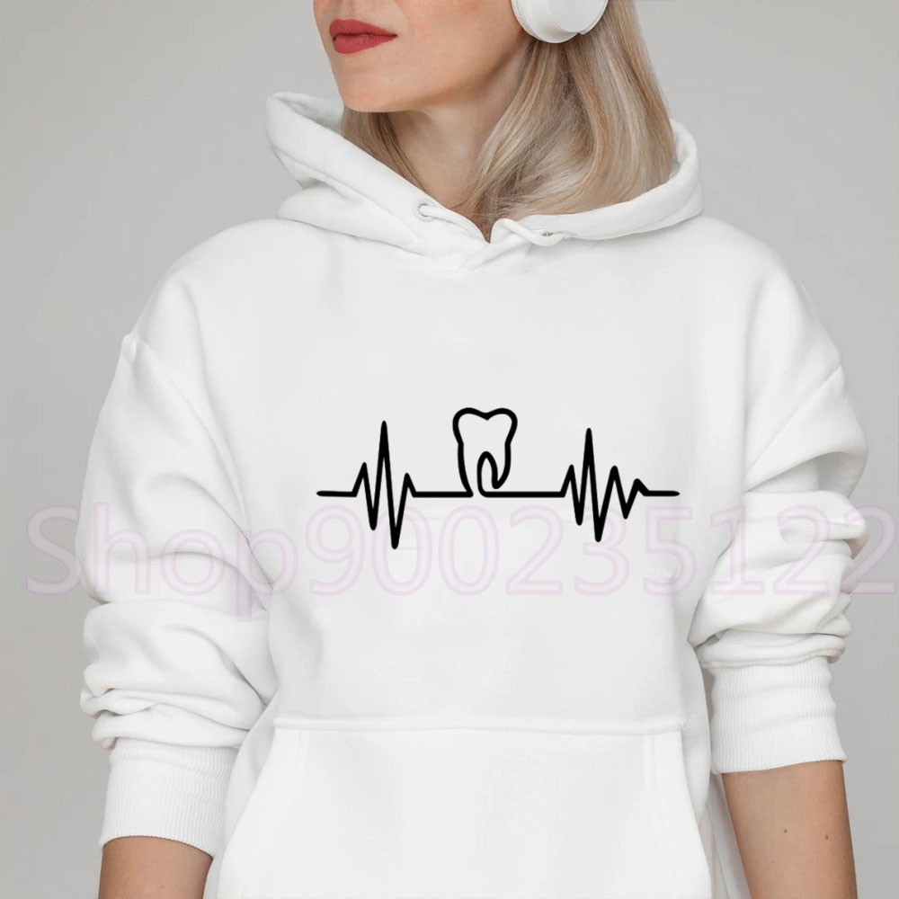 Heatbeat Hoodie Graphic Tooth  - Winter Clothing Drawing incelemesi ve fiyatı