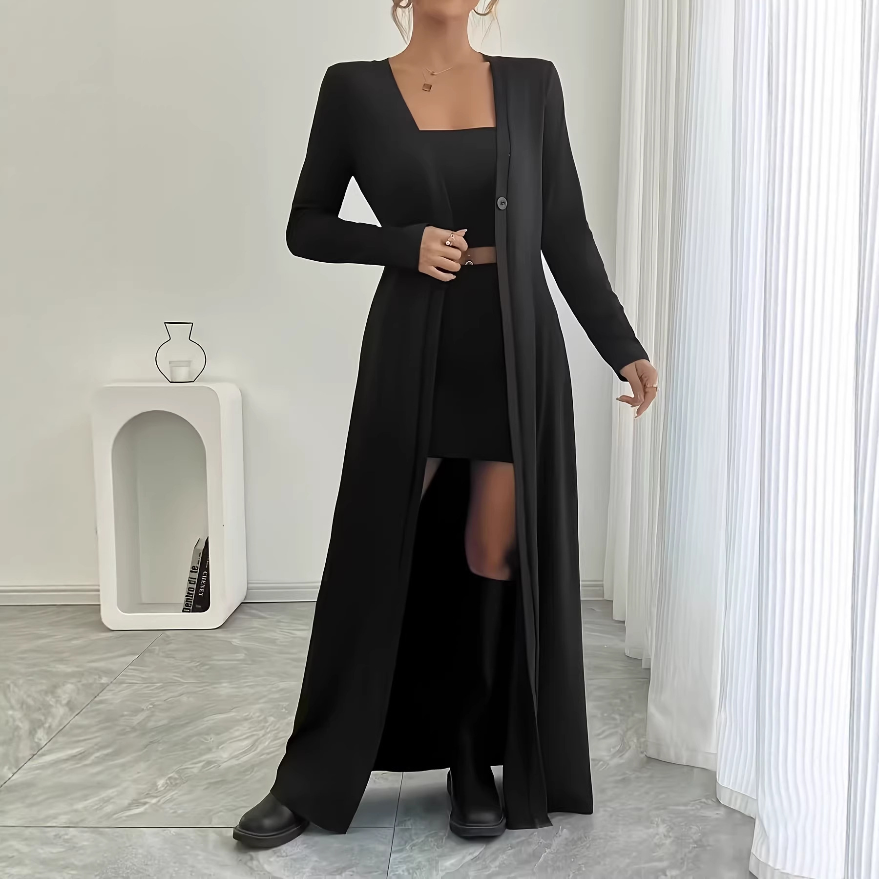 Büyük Beden İlkbahar ve Sonbah - Wool Blend Coat incelemesi ve fiyatı